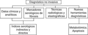 Diagnóstico no invasivo de fibrosis hepática.