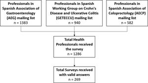 Flow chart of surveys during the study.