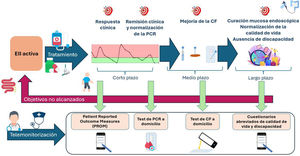 Telemonitorización dirigida al treat to target en adultos con EII Adaptado de59.