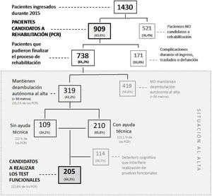Diagrama de flujo de los pacientes.