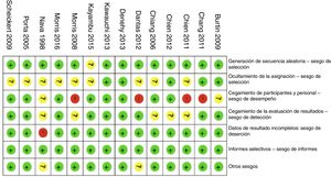 Evaluación del sesgo de los estudios incluidos.
