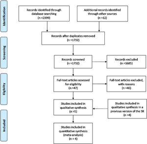 Flow diagram of the literature search.