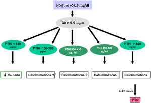 Algoritmo de tratamiento en diálisis (orientativo) VI.