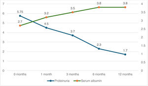 Serum albumin and proteinuria after treatment with new anti-CD20.