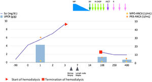 Clinical course. After initiating the treatment, patient