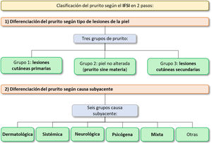 Clasificación del prurito según el IFSI en dos pasos9.