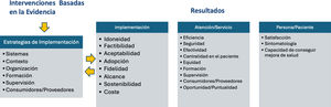 Tipos de resultados en la Ciencia de Diseminación e Implementación. Fuente: Adaptada de Proctor el al.26.