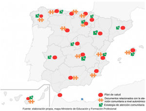 Mapa sobre la situación actual de las CC. AA. (actualizado agosto 2024). Fuente: Elaboración propia.