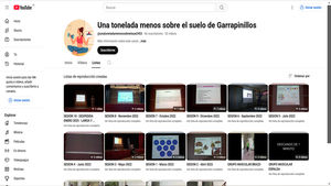 Plataforma digital YouTube®. Canal «Una tonelada menos sobre el suelo de Garrapinillos». Acceso completo a todas las sesiones formativas y a los ejercicios de fuerza.