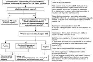 Profilaxis antibiótica intraparto en la rotura de membranas prematura pretérminoa.