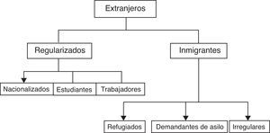 Clasificación de los extranjeros.