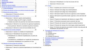 Programa de atención a pacientes con ictus en el Sistema de Salud de Aragón. Contenido y subprocesos que incluye.