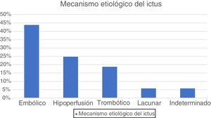 Mecanismo etiológico de los ictus.