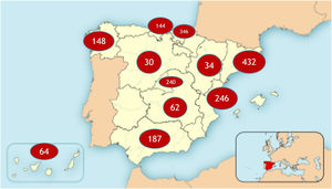 Total de casos por comunidades participantes.