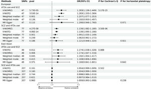 Bidirectional TSMR Analysis Results of ATDs Use and SCZ.