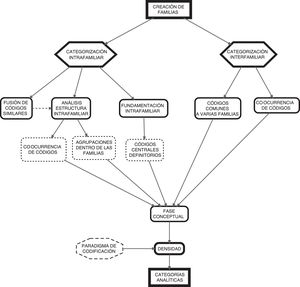 Proceso de categorización familiar. Fuente: elaboración propia.