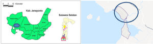 Bahari Beach village location.