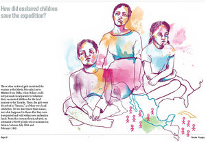 Panel 20. How did the enslaved children save the Expedition?.