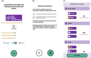 Screenshots of PreveCan, basic information.