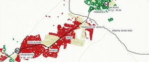 Male life expectancy in Carabanchel and Acacias.