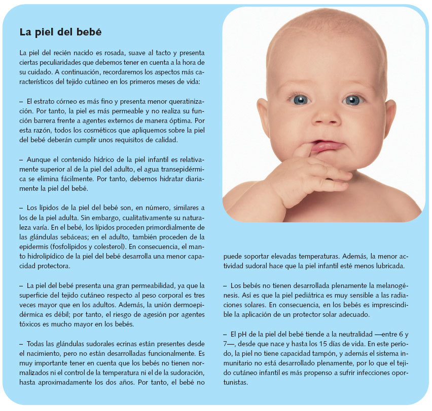 Cuidados de la piel del recién nacido sano