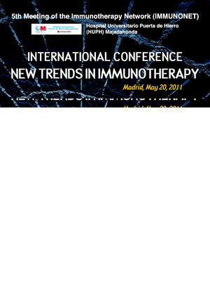 Poster of the international conference “New Trends in Immunotherapy”.