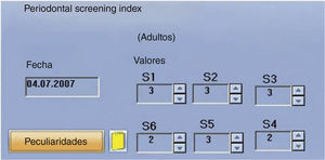Valores del PSI en los distintos sextantes.