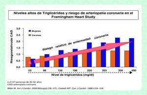 Relación entre los triglicéridos y la cardiopatía isquémica.