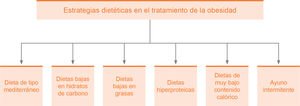 Estrategias dietéticas en el tratamiento de la obesidad.