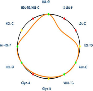 Illustration of arterial contour. The arterial contour represents the patient