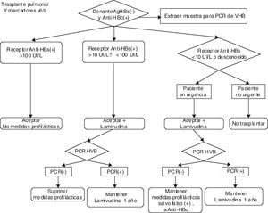 Algoritmo propuesto ante un donante anti-HBc.