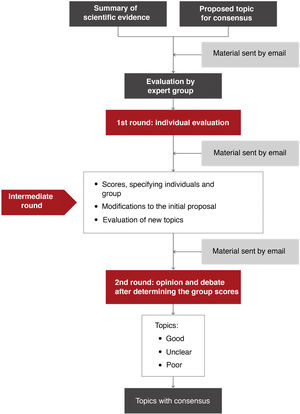 Study methodology flow chart (adapted from RAND/UCLA).