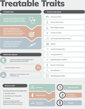 A visual of treatable traits. Reproduced with permission from the centre of excellence in treatable traits, developed as part of centre of excellence in treatable traits.