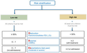 Risk stratification in patients with COPD.