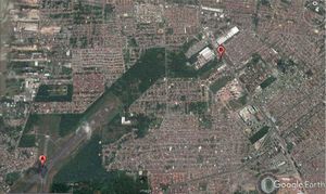 Map of part of the city of Belém, Pará. A: Val-de-Cans neighborhood; B: Parque Verde neighborhood. Source: Google Earth