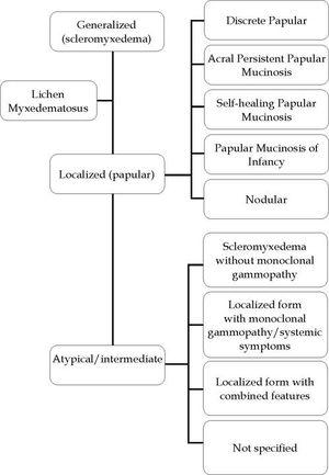 Classification of lichen myxedematosus by Rongioletti et al.