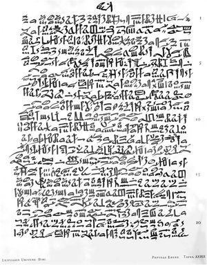 Ebers papyrus (1550 BC). Source: The Ebers papyrus – Wikimedia Commons.13