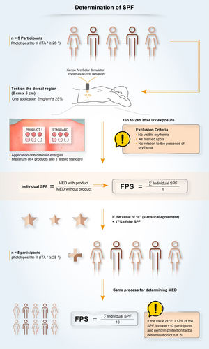 Sun protection factor (SPF) evaluation method.