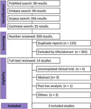 PRISMA search flow diagram.
