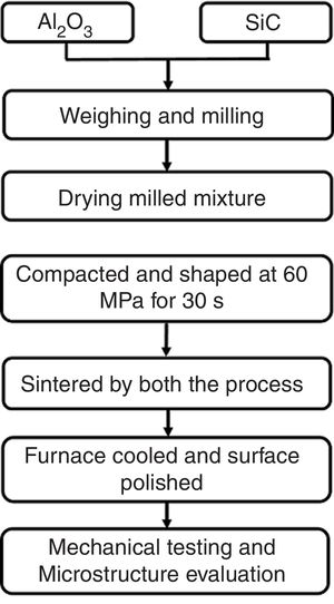 Process flow chart for sample preparation.