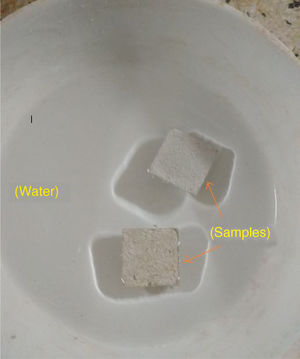 Practically represent of bulk density of sample is lower than water.