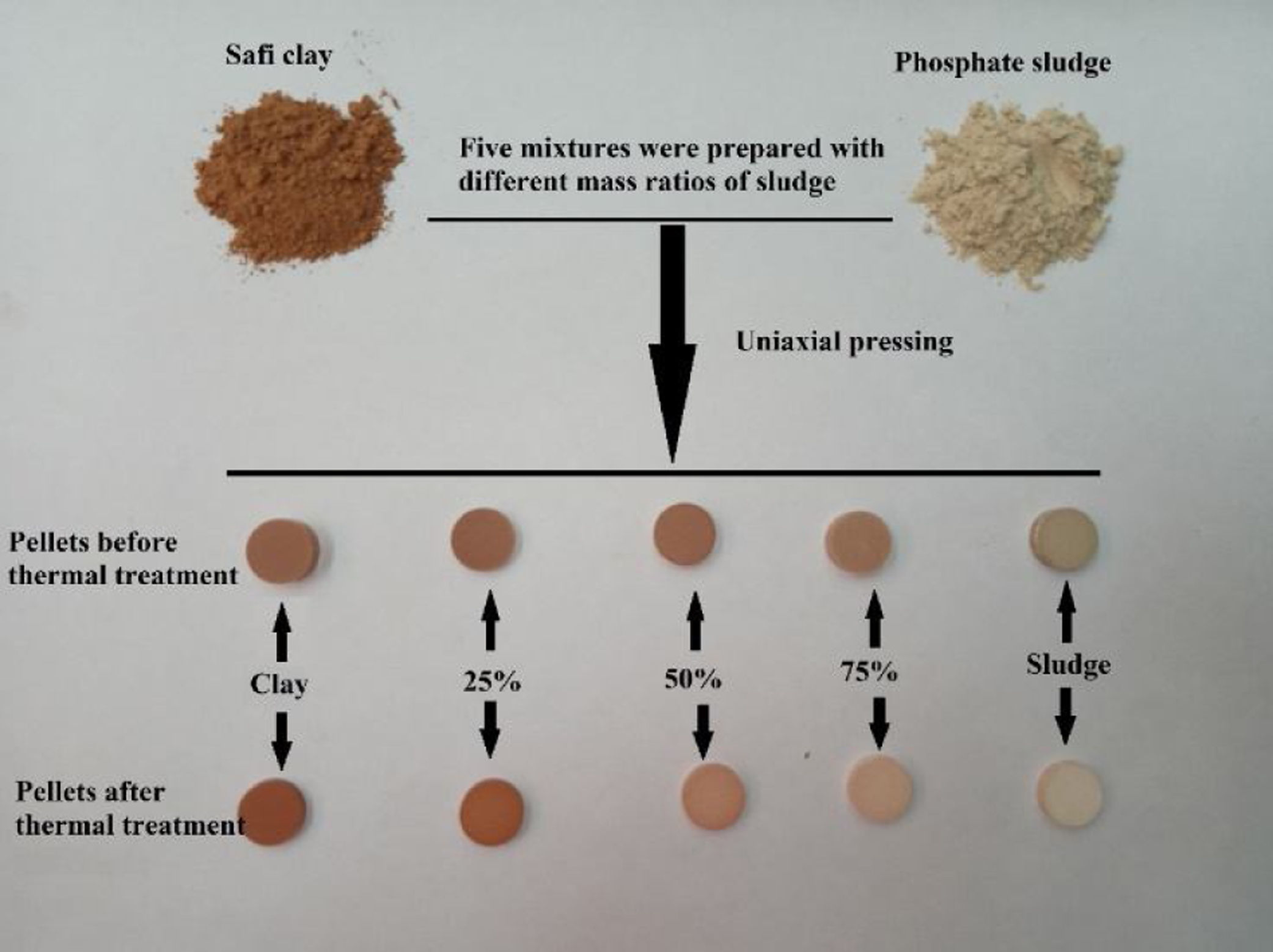 Effect of temperature and clay addition on the thermal behavior of ...