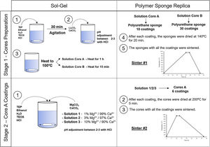Schematic representation of the multilayer scaffolds preparation.