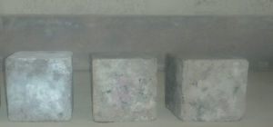 Visual appearances of CC specimens after immersion in magnesium sulphate solution.