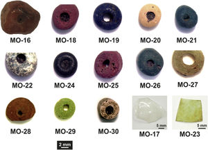 Images of the samples selected for this study as received in the laboratory.