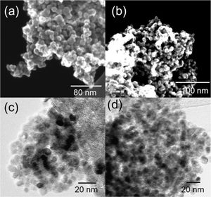 SEM images of (a) U-TiN and (b) mU-TiN. TEM images of (c) U-TiN and (d) mU-TiN.