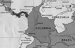 Mapa que muestra la ubicación de las ciudades de Maracaibo, Caracas y San Cristóbal (Venezuela), y Tumaco y Tuquerres (Colombia).