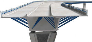 Imagen virtual de la sección del viaducto principal.