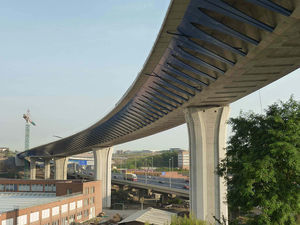 Vista general del viaducto principal.
