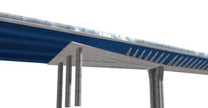 Transition area of the viaduct. Virtual image.